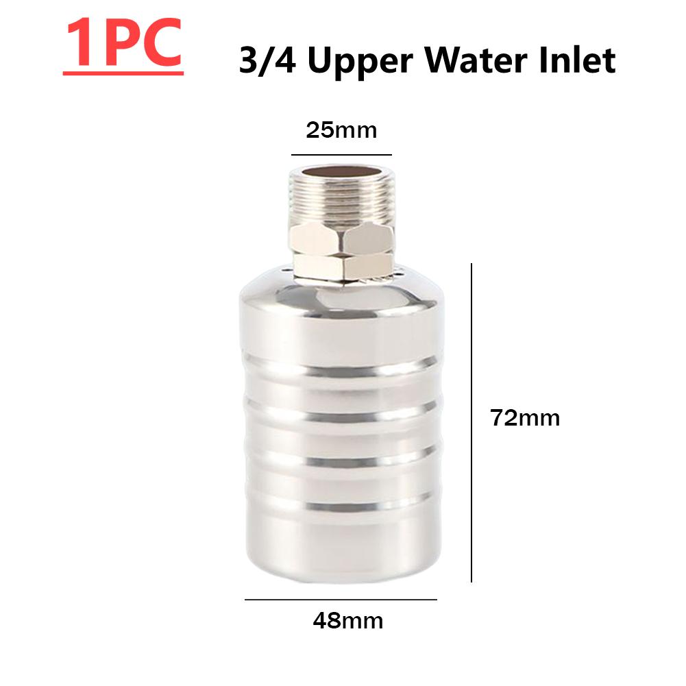 Zawór kulowy pływający ze stali nierdzewnej, automatyczny zawór kontroli poziomu wody, zawór pływakowy 1/2 3/4, zawór odcinający wieżę ciśnień w zbiorniku wody