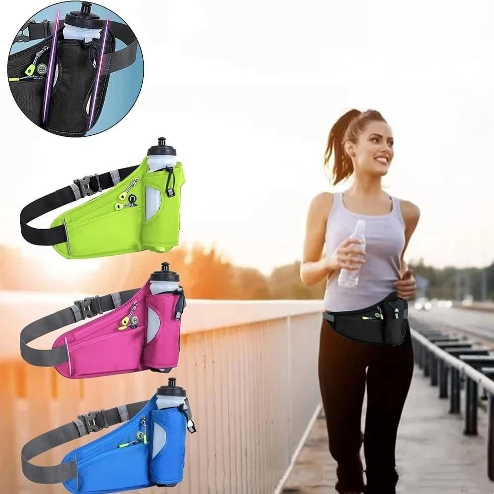 Adjustable Strap Cell Phone Pouch Reflective Design Running Waist Belt Bag  Travel