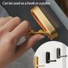 Gold Foldable Hooks for Wall Hanging, Metal Duty Wall Hooks Space Saving for Towel,coat Bag, No Drill Suction Hooks for Bathroom,easy Installation