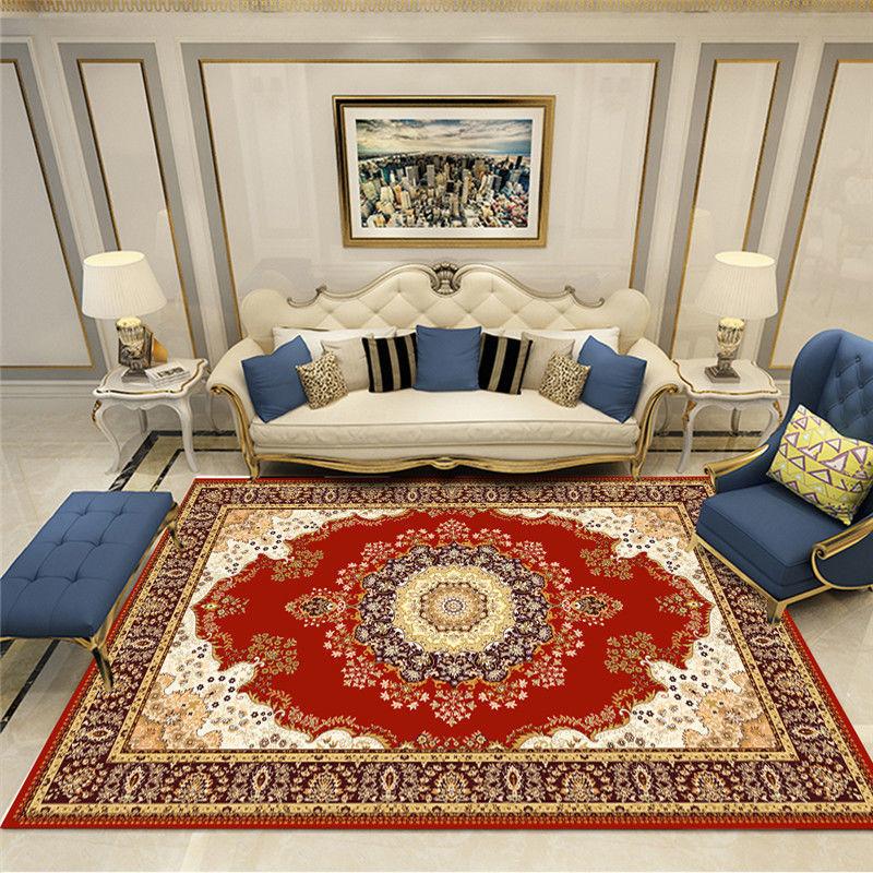 European Style Living Room Carpet Home Sofa Coffee Table Carpet Large Area Carpet Bedside Carpet