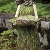 1Pc Mini Fairytale Forest Girl Bird Feeder Resin Crafts for Outdoor Courtyard Garden Patio Decoration