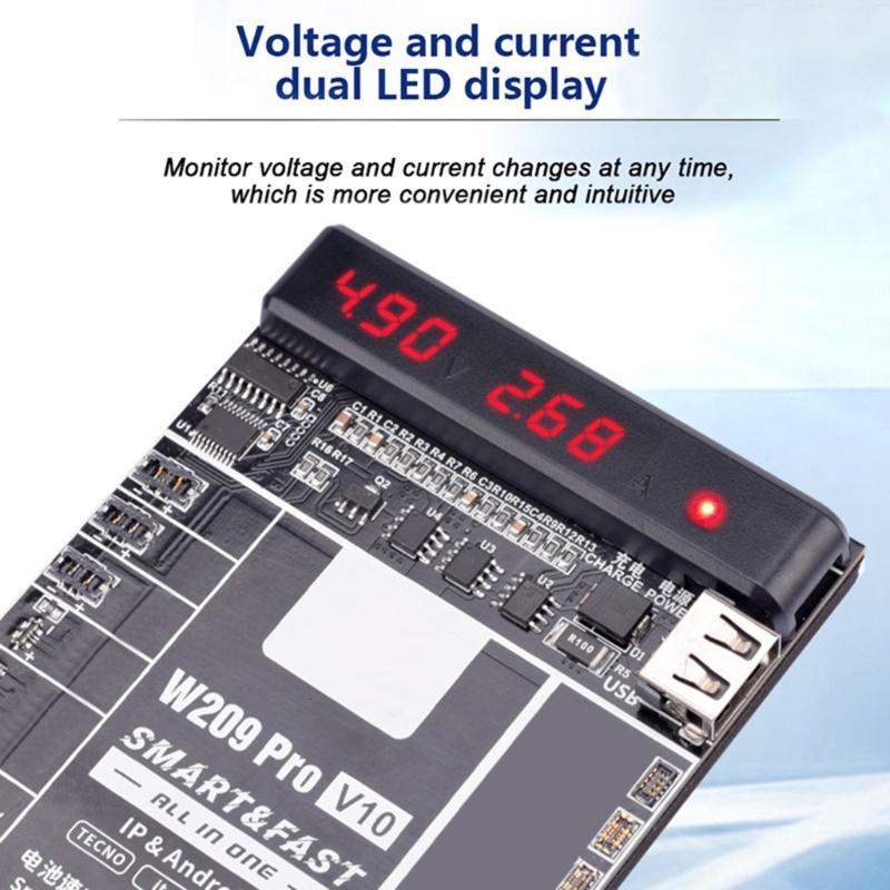 Comprehensive  Multiple Model Battery Activation Circuit Board for W209 V10 Phone Devices Quick Charging Battery Testing