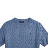 Polo Ralph Lauren FW24 Solid Color Small Pony Embroidered Crew Neck Short Sleeve Knit Shirt Men Tops Light-Blue MNPOSWE1N820029-400