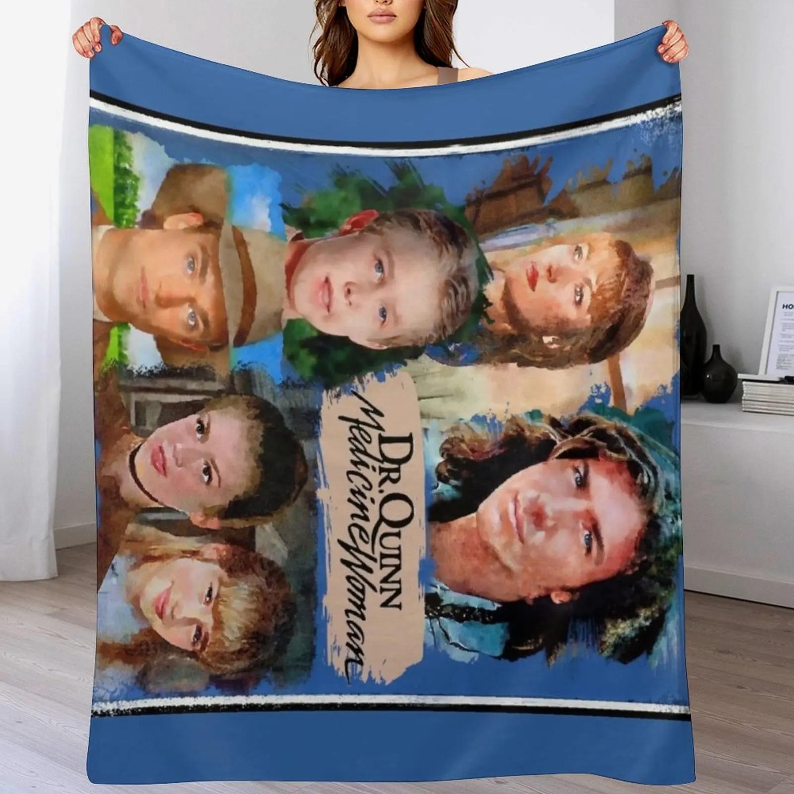 Dr Quinn Medicine Woman Family Throw Blanket  Cozy Plush for Anime Cosplay and Home Comfort 80x120cm(31x47inch)