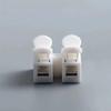 50pcs Push Quick Wire Cable CH2 Connector 10A 220V 2 Pin Push-in Spring Loaded Electrical Connectors for Lighting Electrical
