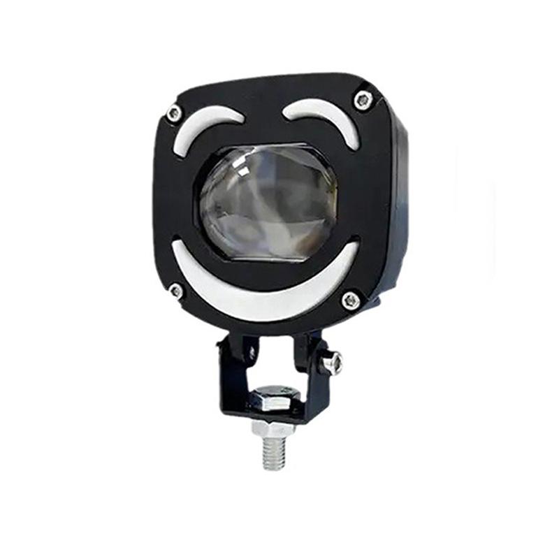 Motorcycle Headlight Auxiliary LED Fog Light Explorers Offroad Angel Eyes LED Light Driving Spotlights