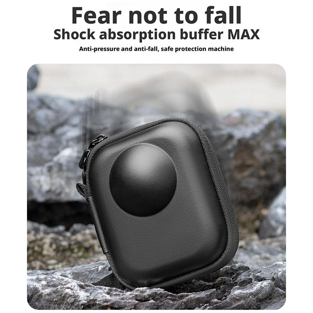 For DJI OSMO 360 Mini Storage Bag Panoramic Camera Hard Shell Anti Fall Waterproof Sports Camera Protective Accessory With Zippe