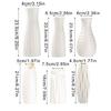6PCS Elegant Plastic Flower Holder Vases With Subtle Texture Small Storage Bottle For Home Decoration
