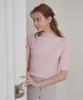 BIBYSEOB Half-Neck Frill Turtleneck Baby Pink [T41]