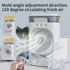 Rechargeable Air Conditioning Portable Desktop Cooling Fan with 3 Speed Suitable for Office and Bedroom Dormitory
