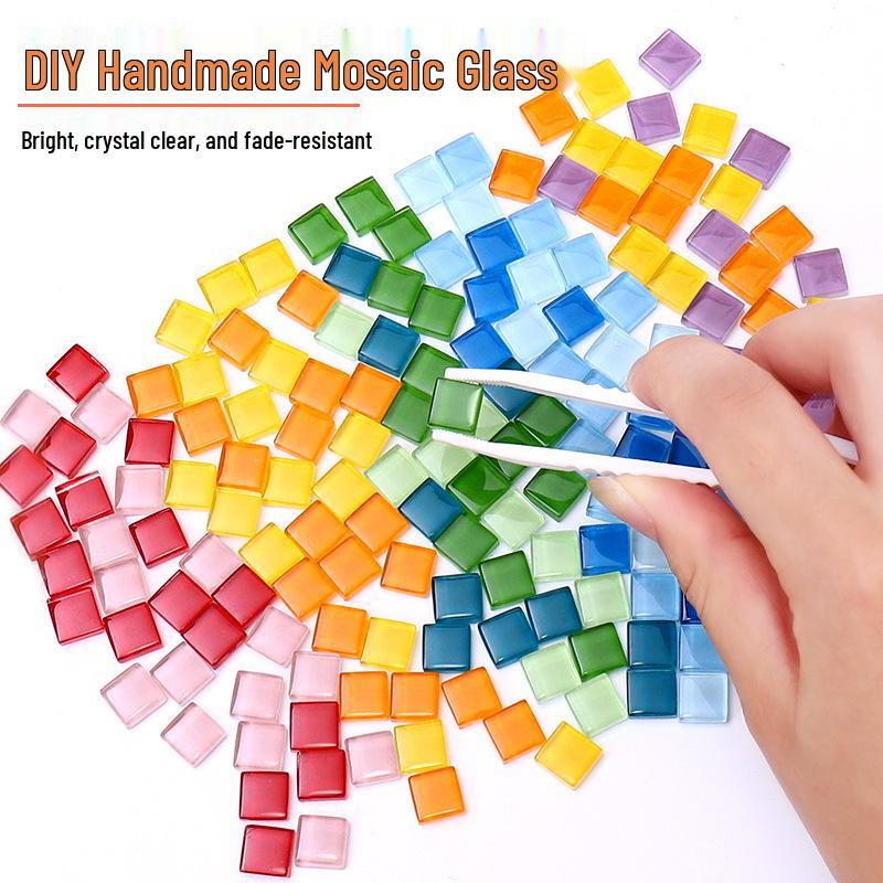 Bright Colored Crystal Glass Mosaic DIY Decorative Sticker