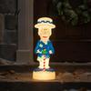 Classic Holiday Cartoon Characters Christmas LED Lighted Blow Molded Decoration Retro Character Porch Display Figure for Outdoor Yard Lawn,