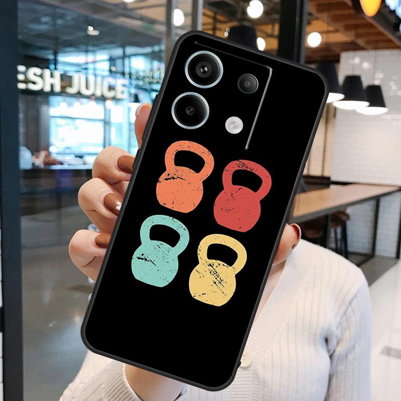 Bodybuilding Gym Fitness Case For Xiaomi Redmi Note 14 Pro 10 11 12 13 15 Pro Plus Redmi 15 10C 12C 13C 14C 15C Cover