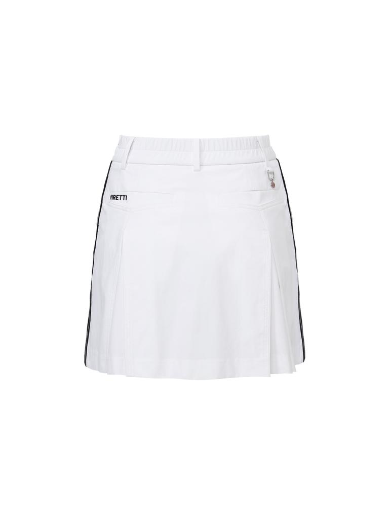 PIRETTI Elite A-Line Pleated Culottes W_White