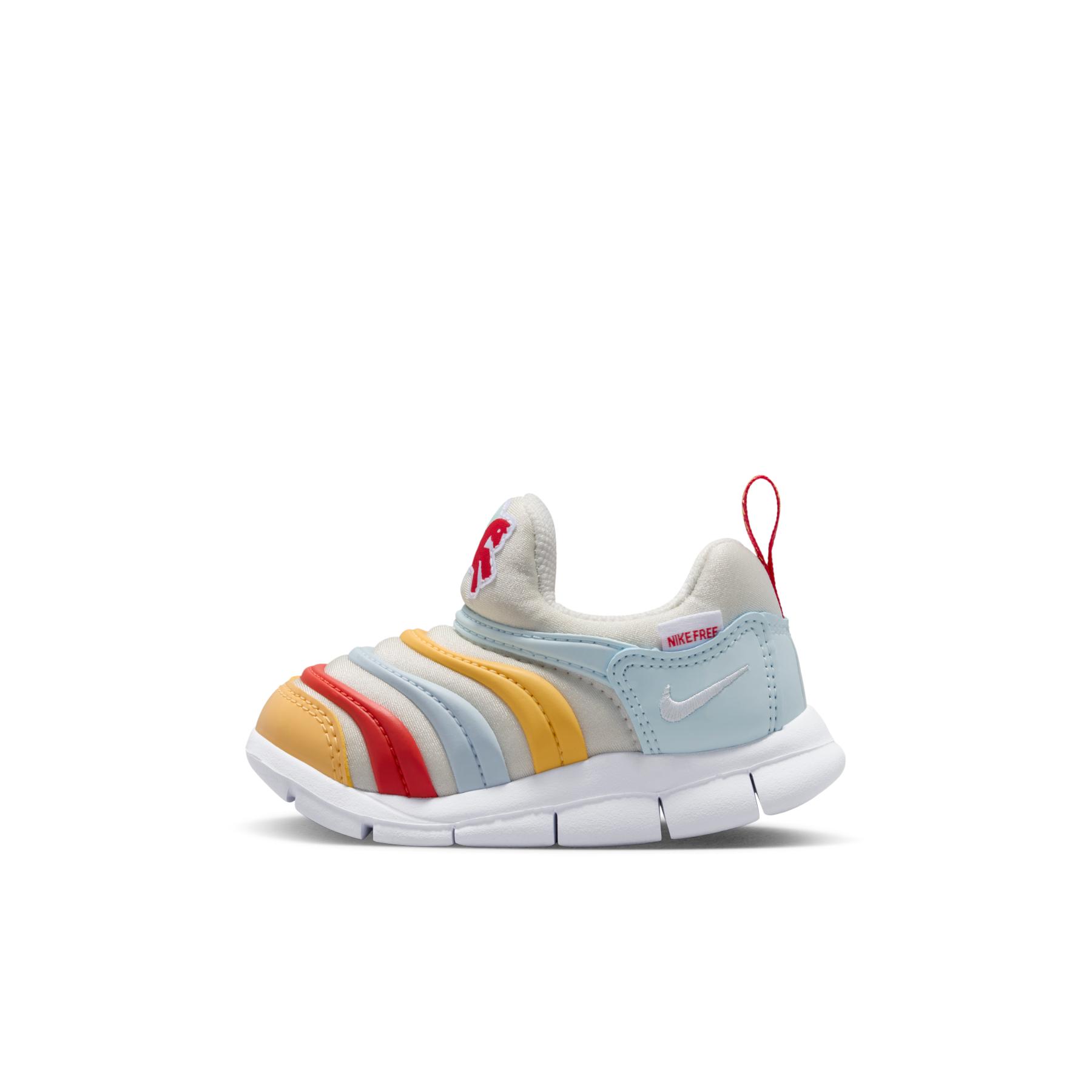 Nike Dynamo Free Fabric Low top Toddler Shoes White Blue Red Infant And Toddler IQ1138-111 26