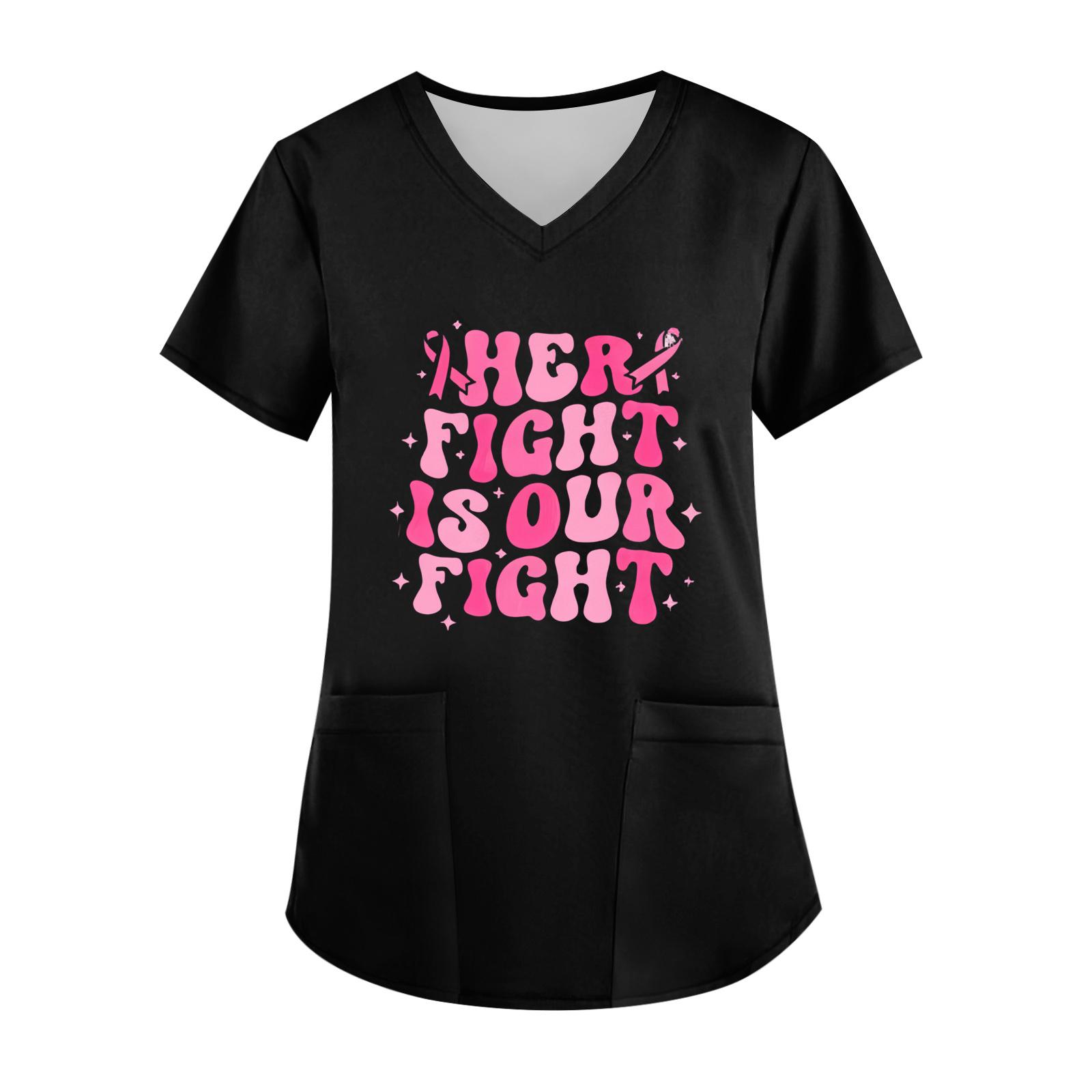 

Женский топ с V-образным вырезом, короткими рукавами, карманом и боковым разрезом L чёрный