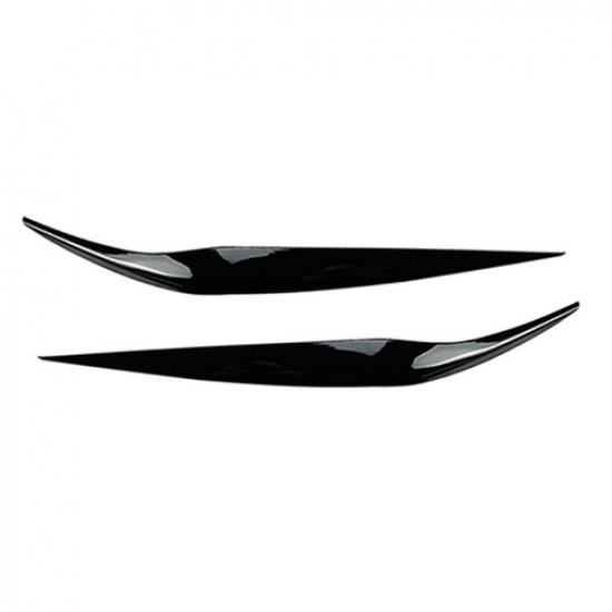 1 Pcs Car Front Headlight Eyebrow Cover Trim For Ford Fiesta MK6.5 2013-2017