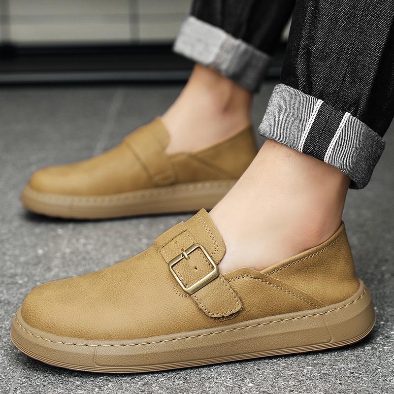 2025 Men's Lightweight Breathable Odor-Resistant Casual Shoes with Soft Sole & Wear-Resistant Flat Bottom