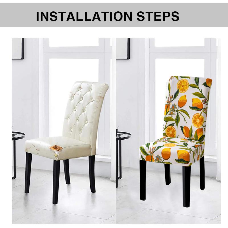 Pokrowce na krzesła do jadalni Pokrowce na krzesła do jadalni Pokrowiec na krzesło typu Parson Pokrowiec na krzesło do jadalni, zmywalny, zdejmowany Pokrowce na krzesła do domu, hotelu, na imprezę