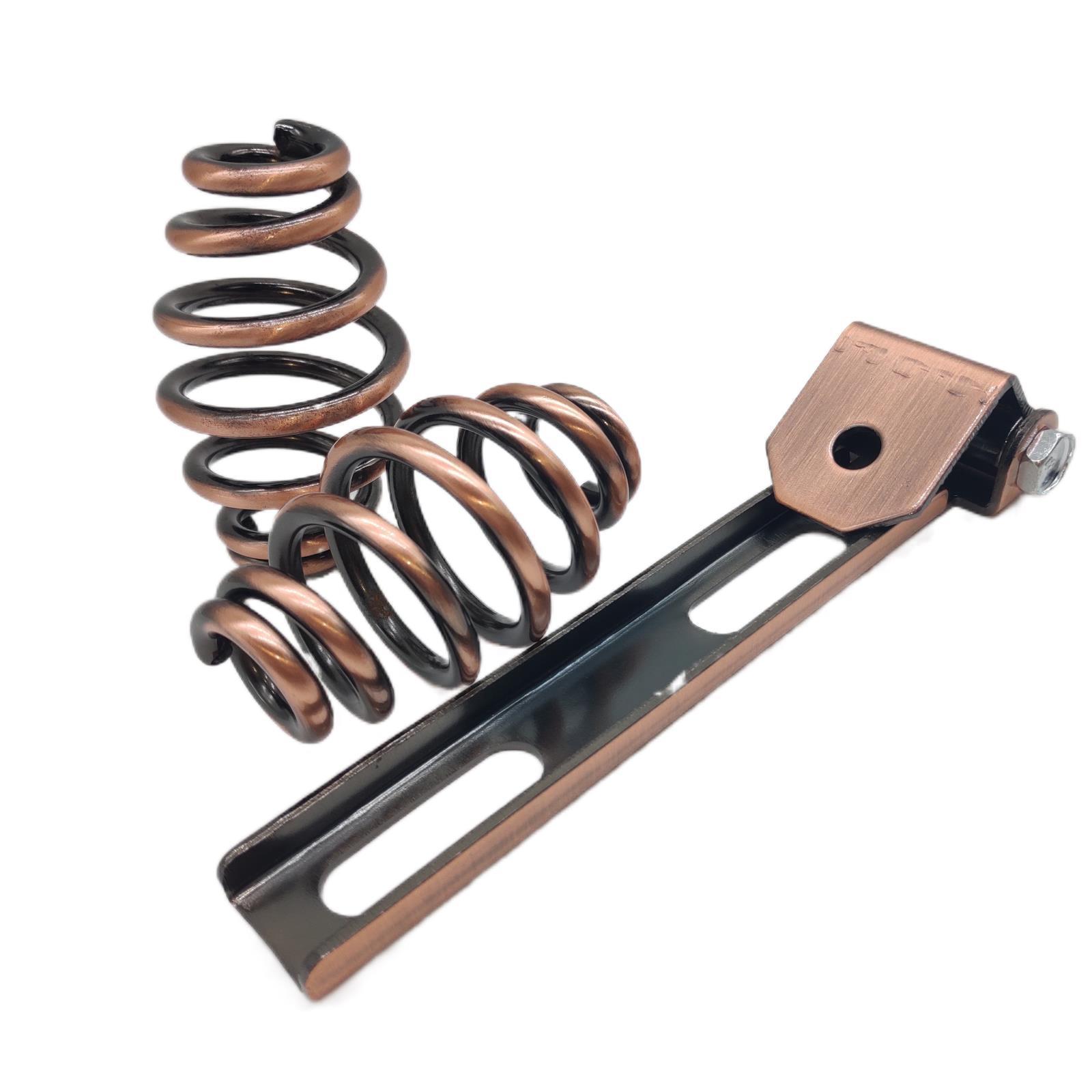 

Harley Cruiser Retro Leather Seat with Spring and Front Bracket V-Shaped Spring + Bracket