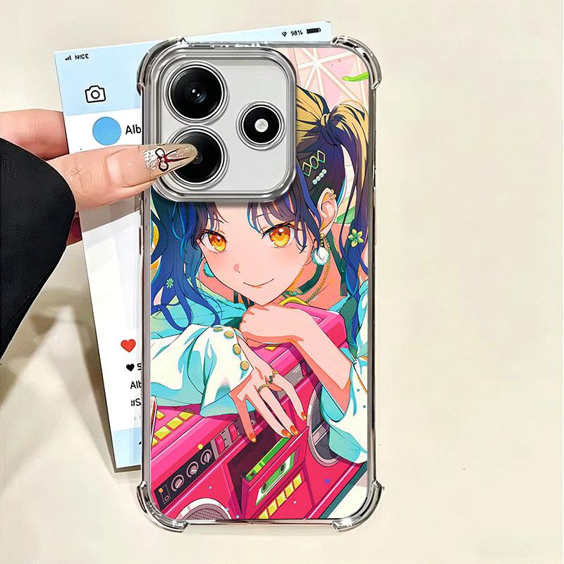 Shiraishi An Music Game Soft Phone Case For Xiaomi Poco X7 X8 Pro Max X6 X5 X3 F8 Ultra F7 M8 M7 M5S Redmi 15C 15A 15 14C 13C 12