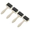 4pcs Rubber Brayer Roller Flexible Uniform Printing Craft Hand Roller with Skid Resistance Handle for Painting Stamping