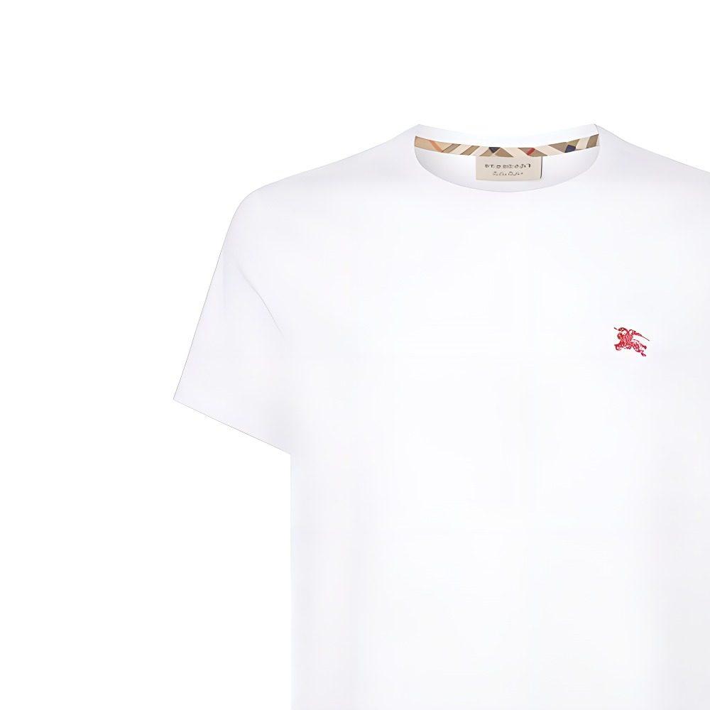 Burberry T Shirts Men's White Crew Neck Moderate 8003831