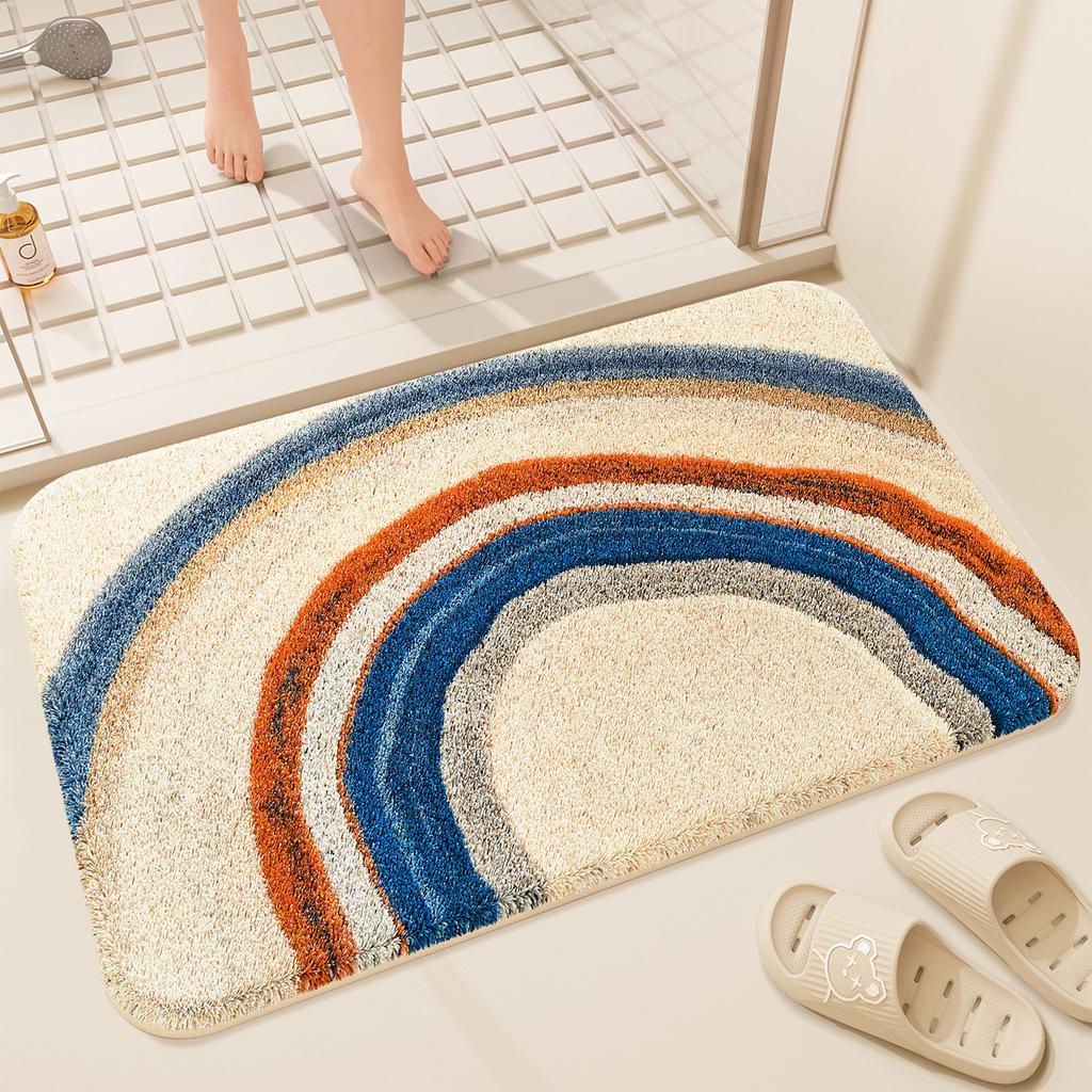 Imitation Cashmere Bathroom Floor Mat Toilet Toilet Toilet Door Absorbent Foot Mat Household Quick-drying Carpet