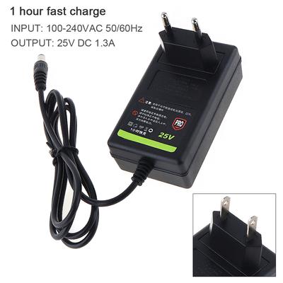 100-240V Portable Multifunction 25V DC Li-ion Charger Support US / EU Power Source