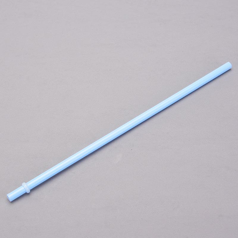 7Mm Aperture Straw 37 Color Solid Color Plastic Cup Accessories Pp Straw Non-Disposable Straw With Ring