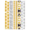 Golden Color Temporary Tattoos Waterproof Metallic Temporary Transferable Tattoos Tattoo Body Art Sticker Arm