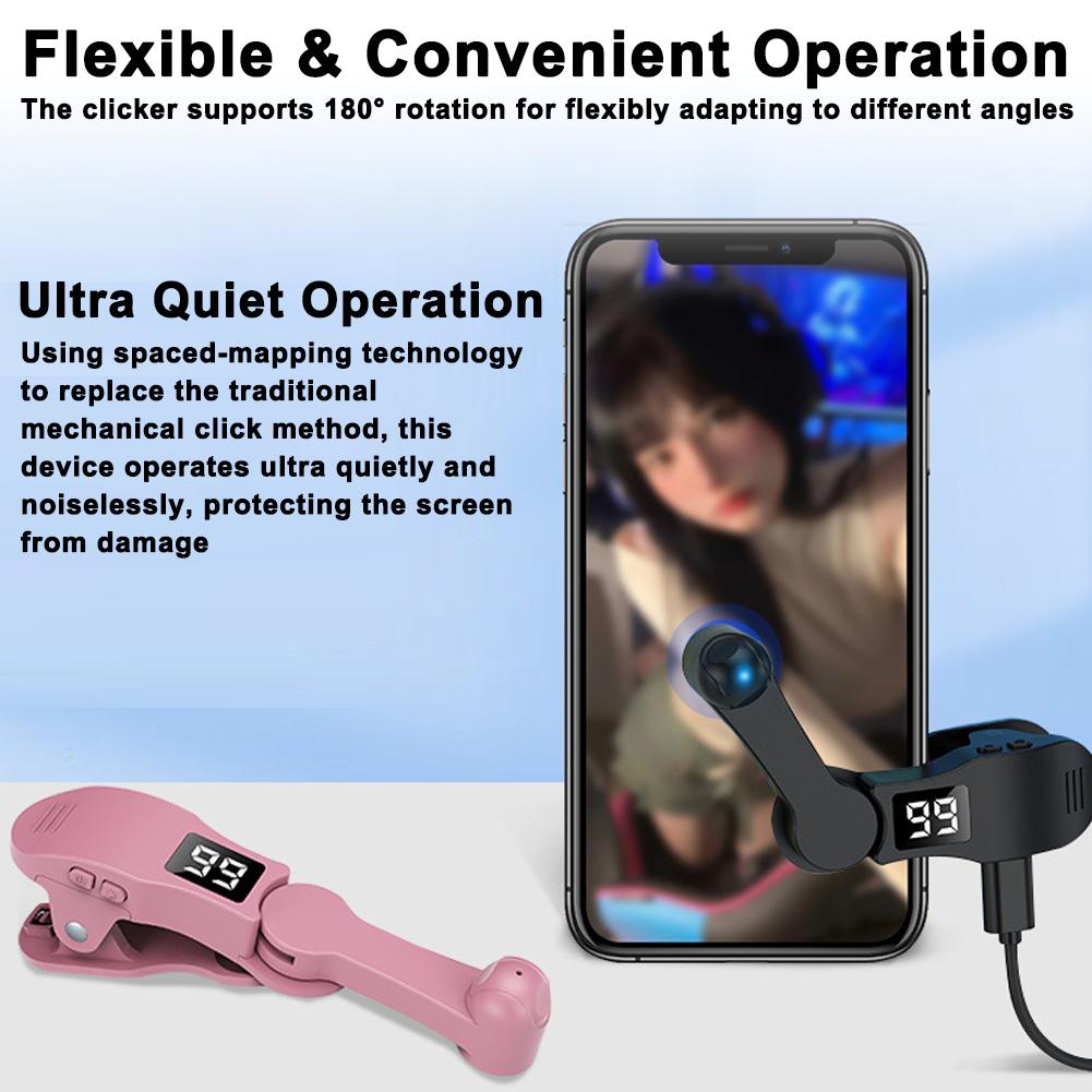 Automatischer Bildschirmklicker, simuliertes Fingerklicken für Smartphone-Apps, Tik Tok-Video, Live-Streaming, Gadget, Spielbildschirm-Touchgerät