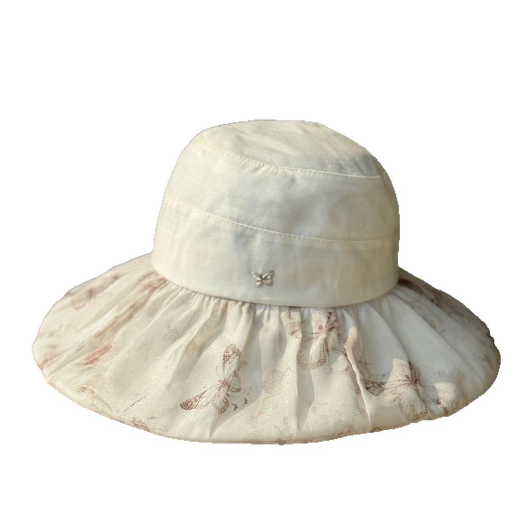 Ruyi's new sun-blocking and UV-protective fisherman hat for women, spring and summer Korean version, large brim, outdoor cycling sun hat
