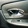 ABS Carbon/Chrome/Matte For Renault Laguna Car inner door armrest Window handle door bowl trim cover 2008 2009 2010 2011