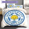 Leicester City Pattern Bedding Home Decoration Birthday Gift (1 * Duvet Cover + 2 * Pillowcase, Without Core)