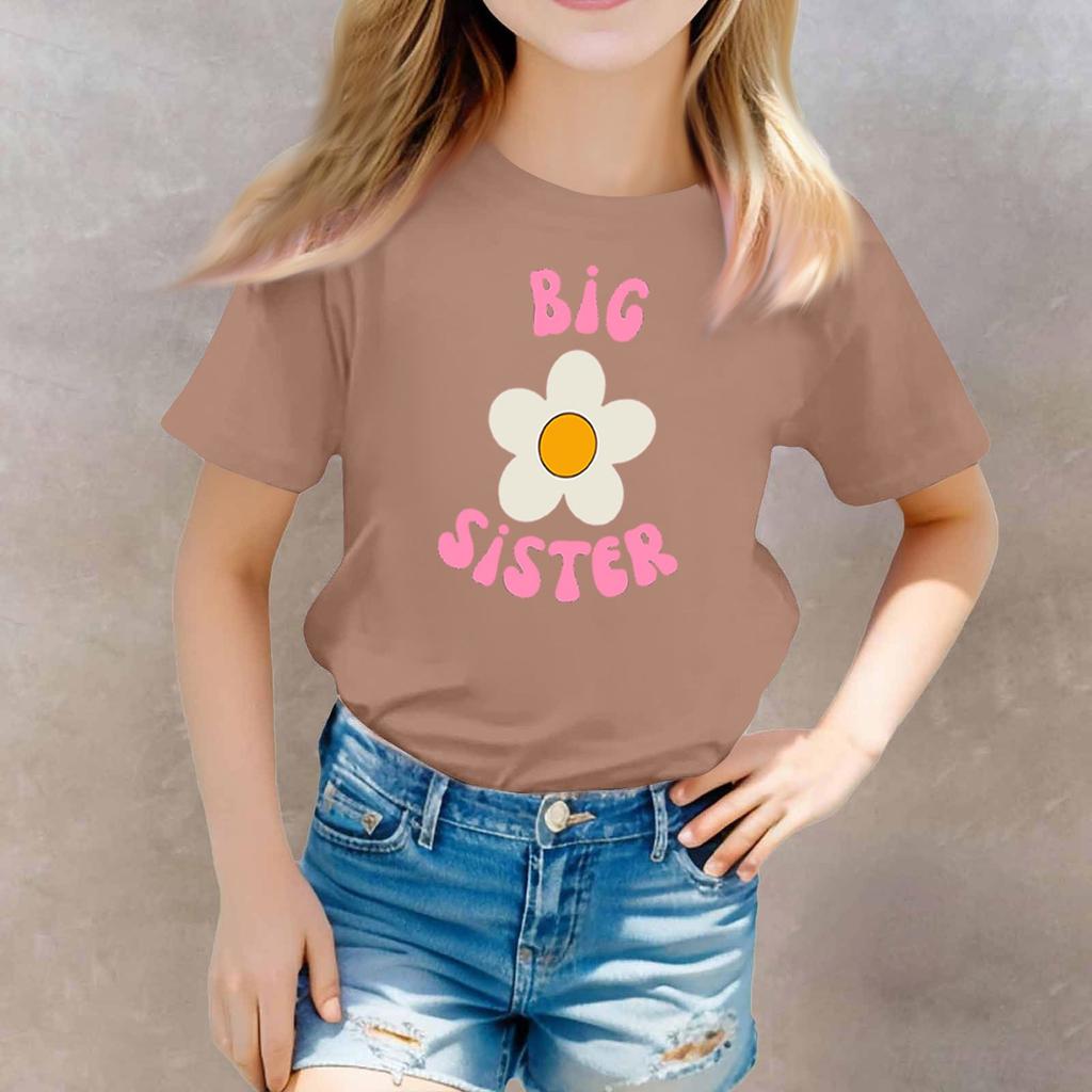 Toddler Girl Boy T-Shirts Kids Top Boys And Girls Printed Short Sleeved T-shirt