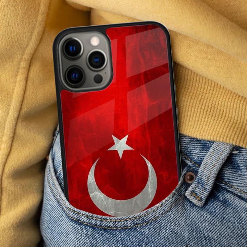 Türkei Flagge Weiche Handyhülle für iPhone 17 Air 16e Pro max 15 Pro 13 14 Plus 11 12 MagSafe Magnetische Hülle
