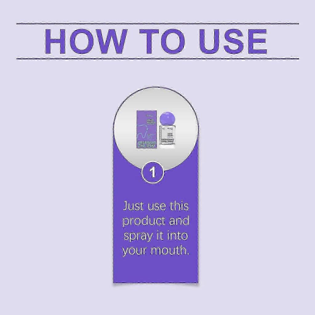 Fresh Mouth Spray - Long-Lasting Breath Freshener with Natural Ingredients, Portable & Easy To Use, Instant Fresh Breath & Confidence Boost for On-the