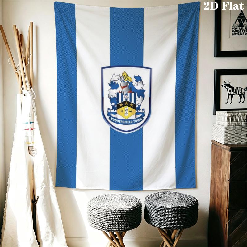 Huddersfield Town Wall Tapestry Aesthetic Wall Hanging Printed Fabric Blanket Decorative Tapestries for Bedroom Living Room Home Decor