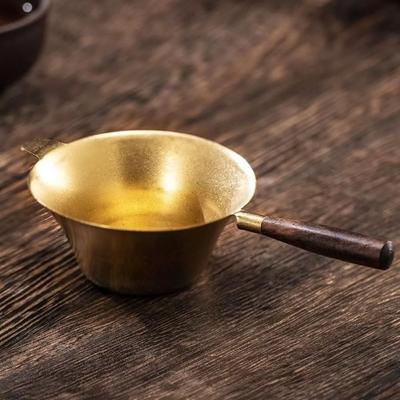 Neuer Teefilter mit Holzgriff und feinem Edelstahlgewebe, tragbar, ideal für Kung-Fu-Tee