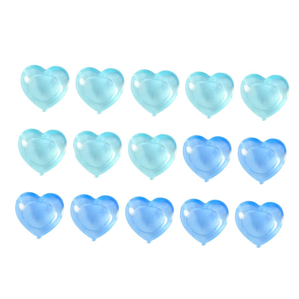15PCS Reusable Cute Cartoon Heart Shaped Refreezable Washable Plastic S for Making Cold Drink