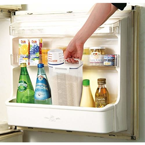 Asvel Rice Container, Clear, 2000ml, Airtight, 2kg Capacity, Pack of 2