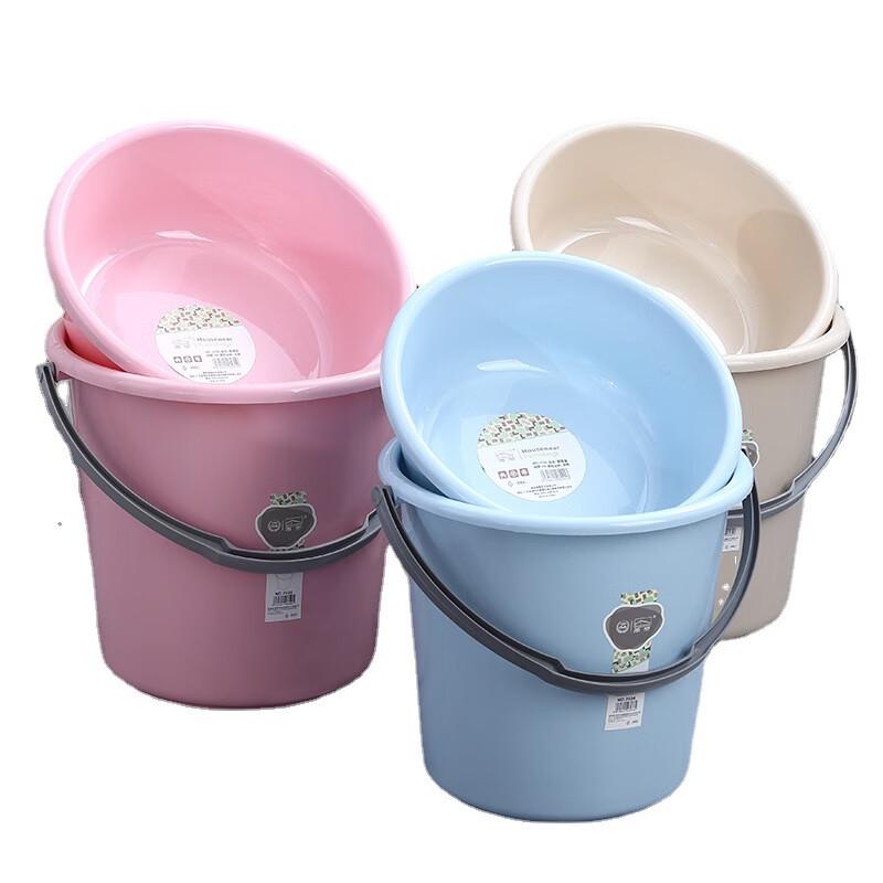 Household Plastic Wash Basin and Bucket Set