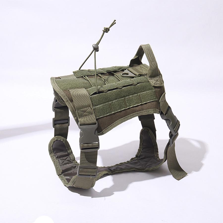 K9 Dog Training Harness Leash Military Tactical Dogs Harnesses Working Dog Vest Pet Bungee Leash For German Shepherd Bulldog