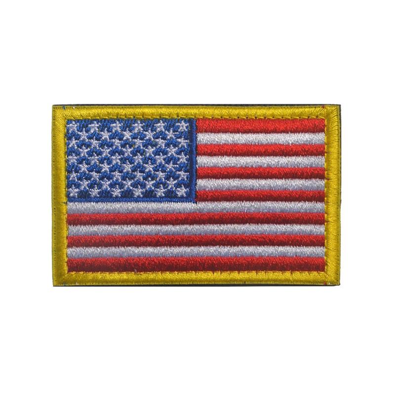 Amerikaanse vlag patch, geborduurd stoffen patch met klittenband, decoratieve badge voor buiten, geschikt voor kleding en rugzakken, 8 x 5 cm