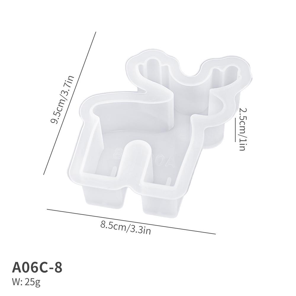 

Форма для ароматической свечи на Рождество: Пряничный домик и олень Эпоксидная силиконовая форма