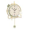 Elegant Cream Style Silent Wall Clock for Modern Living Room Decoration