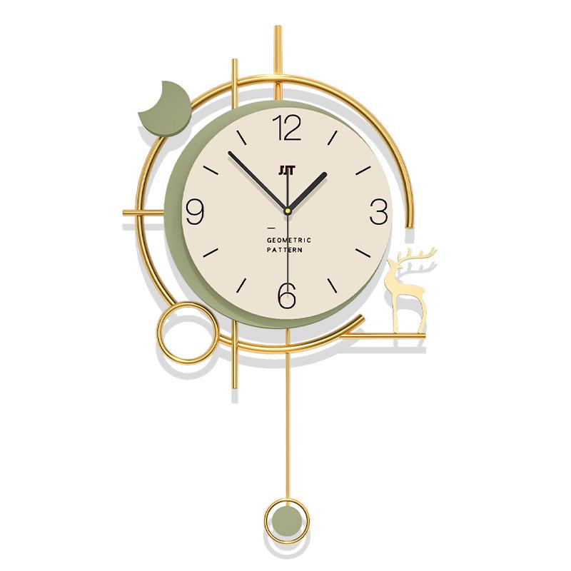Elegant Cream Style Silent Wall Clock for Modern Living Room Decoration