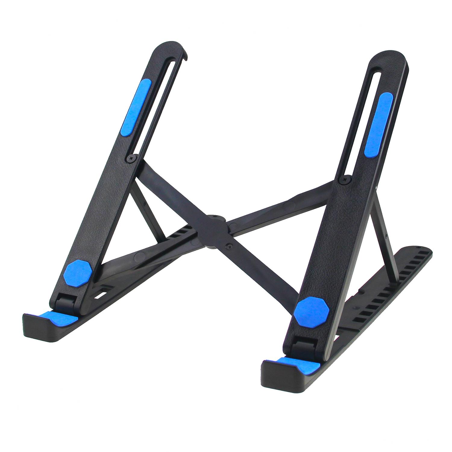 

A9 Portable Laptop Stand 13 Height Adjustable Levels Foldable Notebook Desktop Riser Holder Blue