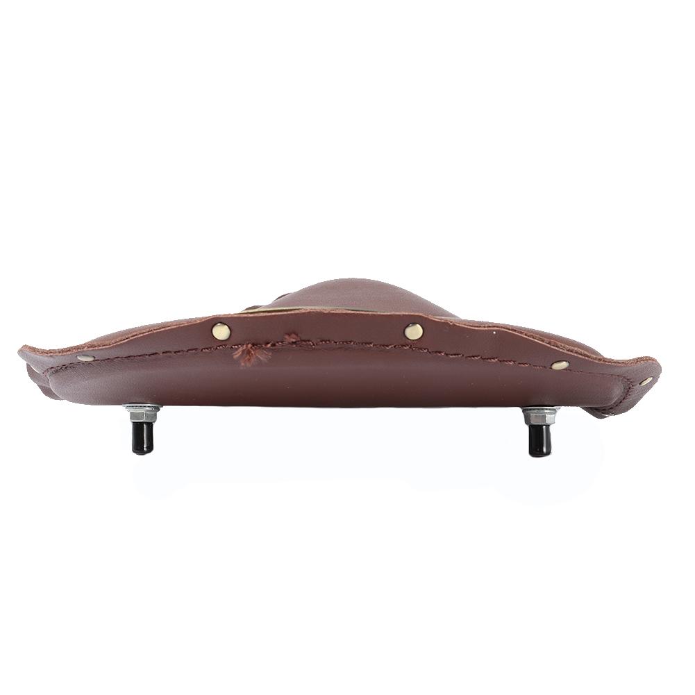 Brown Motorcycle Spring Solo Seat Saddle With Base And Nail For Motorcycle